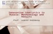 Innovation Statistics in Russia: Methodology and Results