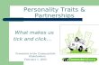Personality Traits & Partnerships