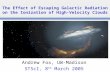 The Effect of Escaping Galactic Radiation on the Ionization of High-Velocity Clouds