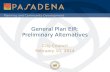 General Plan EIR: Preliminary Alternatives