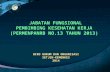 JABATAN FUNGSIONAL PEMBIMBING KESEHATAN KERJA (PERMENPANRB NO.13 TAHUN 2013)