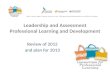 Leadership and Assessment Professional Learning and Development