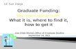 Graduate Funding: What  it is, where to find it, how to get it