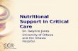 Nutritional Support in Critical Care