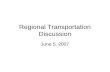 Regional Transportation Discussion