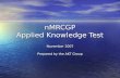nMRCGP Applied Knowledge Test