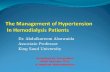 The Management  of  Hypertension  In Hemodialysis Patients