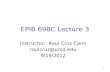 EPIB 698C Lecture 3