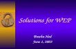 Solutions for WEP