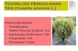 TEKNOLOGI PENGOLAHAN TEH ( Camelia sinensis  L.)