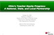 Ohio’s Teacher Equity Progress: A National, State, and Local Partnership