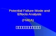 Potential Failure Mode and Effects Analysis