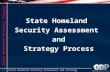 State Homeland  Security Assessment  and Strategy Process