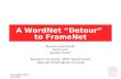 A WordNet “Detour”  to FrameNet