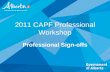 2011 CAPF Professional Workshop