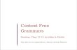 Context Free Grammars Reading: Chap 12-13, Jurafsky & Martin