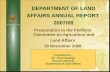 DEPARTMENT OF LAND AFFAIRS ANNUAL REPORT  2007/08