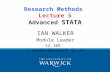 Research Methods Lecture 5 Advanced  STATA