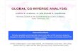 GLOBAL CO INVERSE ANALYSIS