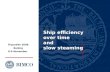 Ship efficiency over time  and  slow steaming