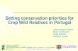 Setting conservation priorities for Crop Wild Relatives in Portugal