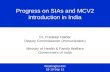 Progress on SIAs and MCV2 introduction in India