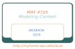 MAT 4725 Modeling Contest