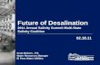 Future of Desalination 2011 Annual Salinity Summit Multi-State  Salinity Coalition