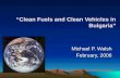 “Clean Fuels and Clean Vehicles in Bulgaria”