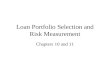 Loan Portfolio Selection and Risk Measurement