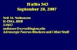 HuBio 543 September 28, 2007