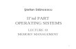 II’nd PART  OPERATING SISTEMS