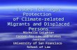 Issues for Legal Protection  of Climate-related Migrants and Displaced Persons