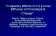 "Frequency Effects in the Lexical Diffusion of Phonological Change"