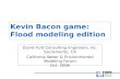 Kevin Bacon game: Flood modeling edition