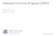 National Exercise Program (NEP)