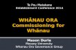 WHĀNAU ORA Commissioning for Whānau