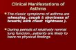 Clinical Manifestations of Asthma