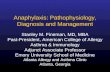 Anaphylaxis: Pathophysiology, Diagnosis and Management