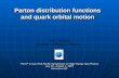 Parton distribution functions and quark orbital motion