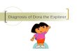 Diagnosis of Dora the Explorer