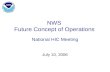 NWS  Future Concept of Operations National HIC Meeting