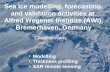 Sea ice modelling, forecasting, and validation activities at