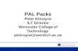 PAL Packs Peter Kilcoyne ILT Director Worcester College of Technology  pkilcoyne@wortech.ac.uk