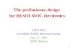 The preliminary design       for BESIII MDC electronics Yubin Zhao