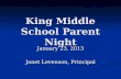 King Middle School Parent Night