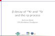 β decay of  69 Kr and  73 Sr and the rp process Bertram Blank CEN Bordeaux-Gradignan