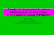 Study of atmospheric wave phenomena in the lower troposphere using WP/RASS