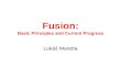 Fusion: Basic Principles  and C urrent Progress