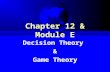 Chapter 12 & Module E